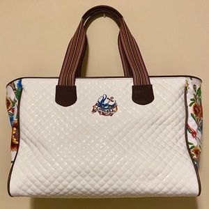 RARE 💜 Consuela GRANDE Tote Blanca ⚡️ EUC